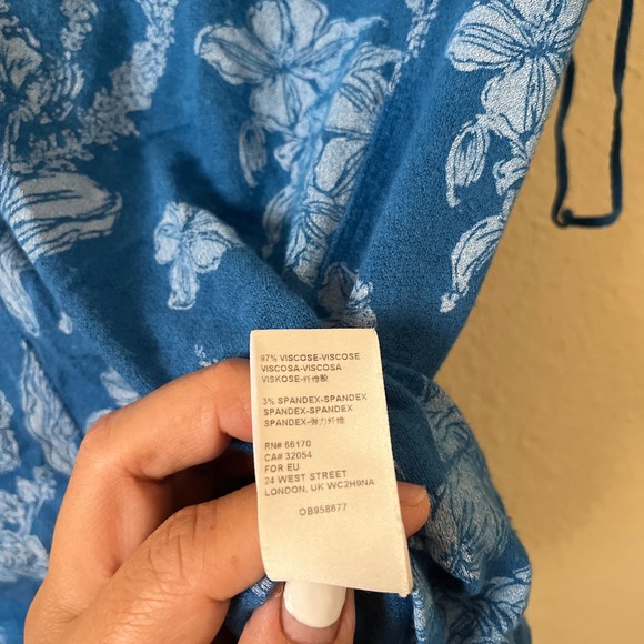 Free People Vanessa floral tank in blue - Picture 6 of 6